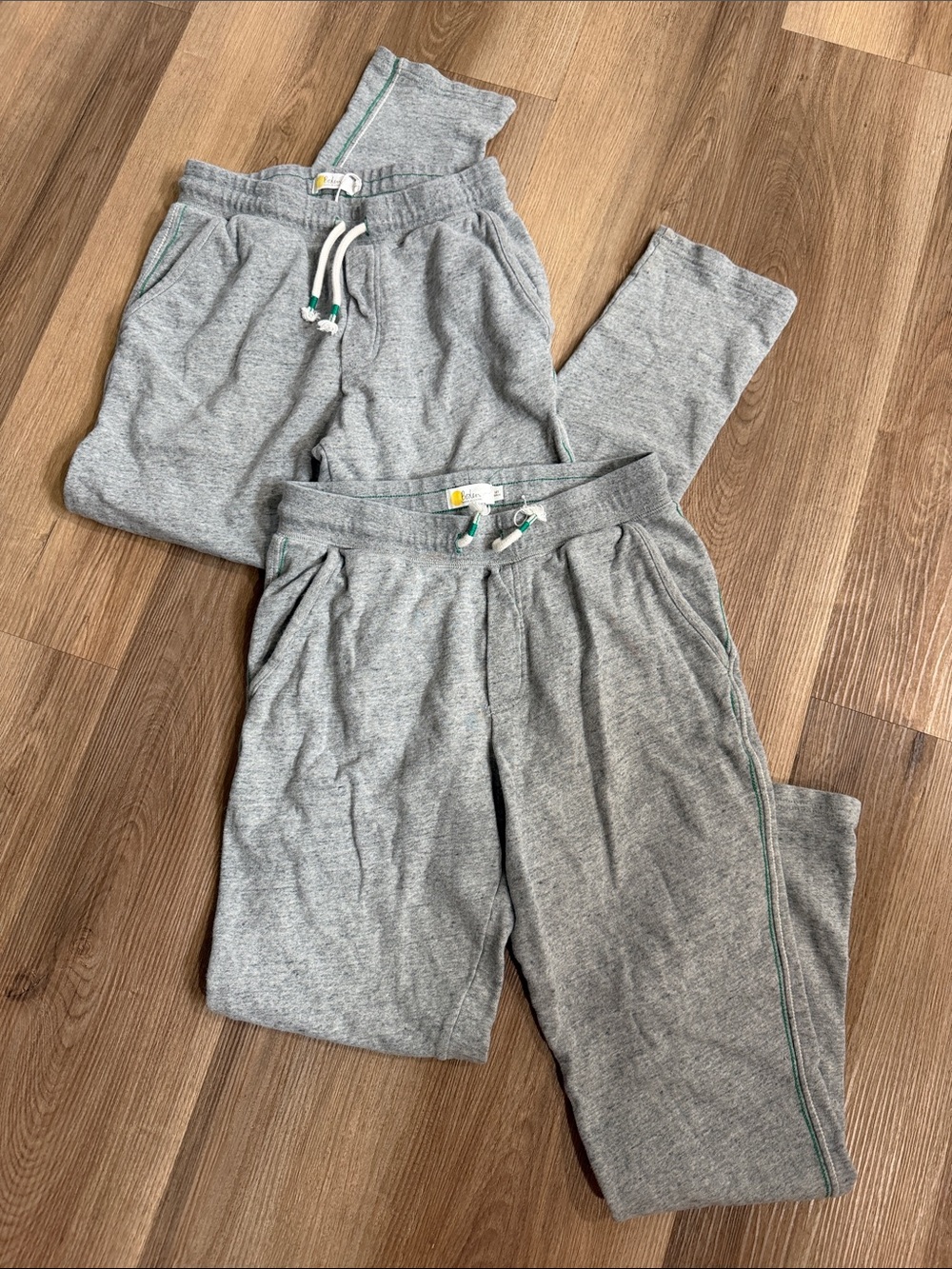 Boden Mini Boden Boys Gray Sweatpants Bundle Joggers Drawstring Waist Size 14Y